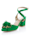 Alba Moda Sandalette aus weichem Ziegenveloursleder, Grün