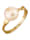 Diemer Perle Damesring met cultivé zoetwaterparel, Geelgoudkleur