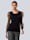 Alba Moda Pullover mit transparenten Tüll-Ärmeln, Schwarz