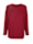 m. collection Pullover mit dekorativem Plättchenmotiv vorne, Rot