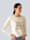 Alba Moda T-shirt à imprimé mode devant, Blanc cassé