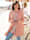 MIAMODA Lang vest met trendy breipatroon, Roze