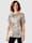 Paola Shirt mit Allover Druckdesign, Sand/Schwarz/Weiß
