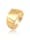 Kuzzoi Ring Siegelring Herren Rechteckig Glanz 925 Silber, Gold