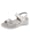 Naturläufer Sandale mit superschönem Blümchendruck, Grau