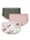 TruYou Taillenslips im 3er-Pack mit Zierschleife und Spitzeneinsätzen, Hellrosa/Mintgrün/Weiß