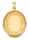 Amara Or Pendentif médaillon en or jaune 585, Coloris or jaune