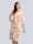Alba Moda Kleid mit grafischem Dessin, Sand