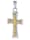trendor Kreuz-Anhänger 585 Gold 14 Karat Bicolor, Multicolor