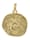 trendor Sternzeichen-Anhänger Jungfrau 585 Gold 16 mm, Goldfarben