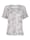 MONA T-shirt à imprimé Papillons, Blanc/Gris