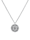 Halskette Herren Dreieck Kreis Symbol Magie 925 Silber