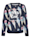 AMY VERMONT Sweatshirt med morsomt kremmerhus-trykk, Marine/Hvit/Lilla