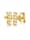 Elli Premium Ohrringe Kordel Stab Gedreht Geschwungen 375 Gelbgold, Gold