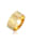 Kuzzoi Ring Herren Bandring Organic Struktur 925 Silber, Gold