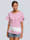 Alba Moda T-shirt en coton agréable à la peau, Blanc/Rose vif
