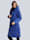 Alba Moda Mantel mit seitlichen Reißverschlüssen, Blau