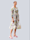 Alba Moda Kleid mit Blumendruck, Weiß
