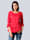 Alba Moda Bluse mit Schößchenabschluß, Rot