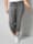 Sara Lindholm Jeans mit streckendem Schlitz am Saum, Grey