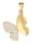 Diemer Gold Hanger Vlinder van 14 kt. goud, Wit