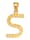 Diemer Gold Buchstaben-Anhänger "S" in Gelbgold 585, Gelbgoldfarben