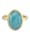 CAI Ring 925/- Sterling Silber Amazonit blau Glänzend 8,00ct 925/- Sterling Silber, gelb