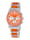 Jacques Lemans Unisex-Uhr Chronograph Serie: Liverpool, Kollektion: Sport Hinweis 1-2059L, Silberfarben/Orange