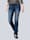 Alba Moda Jeans mit Powermesh-Einsatz, Dunkelblau