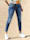 Džínsy v módnom 5-vreckovom strihu s výšivkou na vreckách