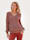MONA Pullover mit mehrfarbigem Effektgarn, Rot/Terracotta