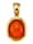 Amara Farbstein Clip-Anhänger mit Opal, Orange