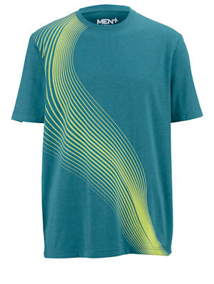 T-Shirt mit kontrastfarbenem Print