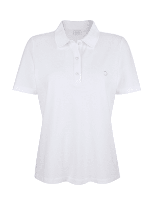 Polo shirt made from a stretch Pima cotton blend