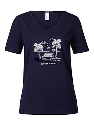 T-shirt à imprimé "Summer Holiday" devant