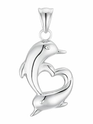 Motivanhänger für Damen, 925 Sterling Silber | Delphin