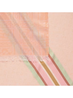 Logo-Schal mit gewebten Streifen