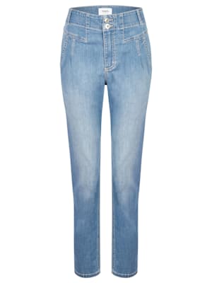 Straight-Jeans 'Holly' mit Logo-Applikation