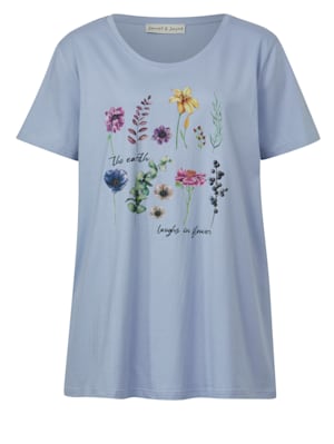 Shirt mit verspieltem Blütenmotiv