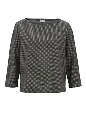 Sweatshirt met minimaljacquard