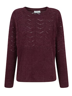 Jumper in an ajour knit