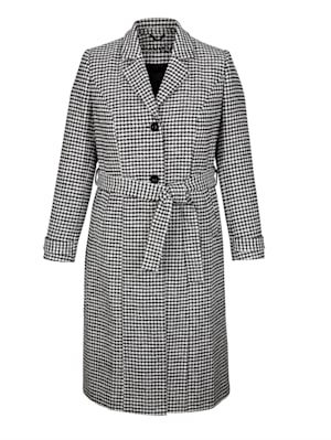 Kabát s klasickým Glencheck vzorom