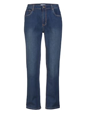 5-Pocket Jeans mit seitlichem Dehnbund
