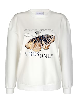 Sweatshirt met vlindermotief