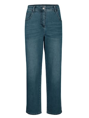 Jeans i mom fit-modell