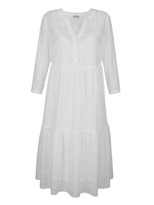 Kleid mit schlichtem Unterkleid in weiß, mit verstellbaren Spaghettiträgern