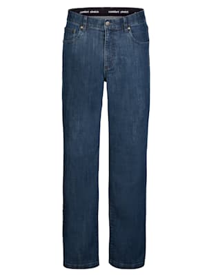 Jeans med dold resår i linningen