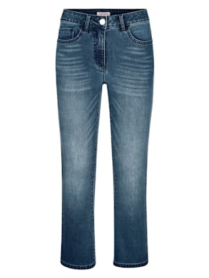 Jeans med lett utsvingte ben