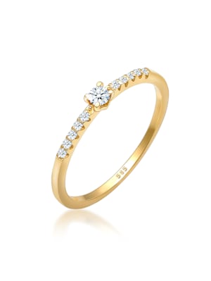 Ring Geo Microsetting Diamant (0.11 Ct.) 585 Gelbgold