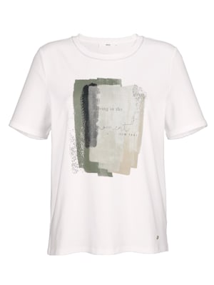 T-Shirt mit farbharmonischem Motiv